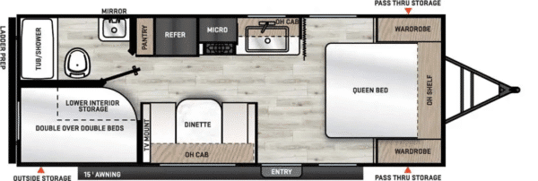 FOREST RIVER AURORA LIGHT 21BH 2026