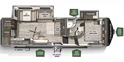 FOREST RIVER FLAGSTAFF SUPER LITE 528RKS 2022 – Image 29